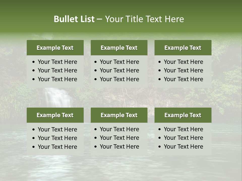 Vitality Natural Coolness PowerPoint Template