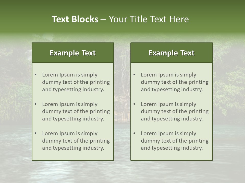 Vitality Natural Coolness PowerPoint Template