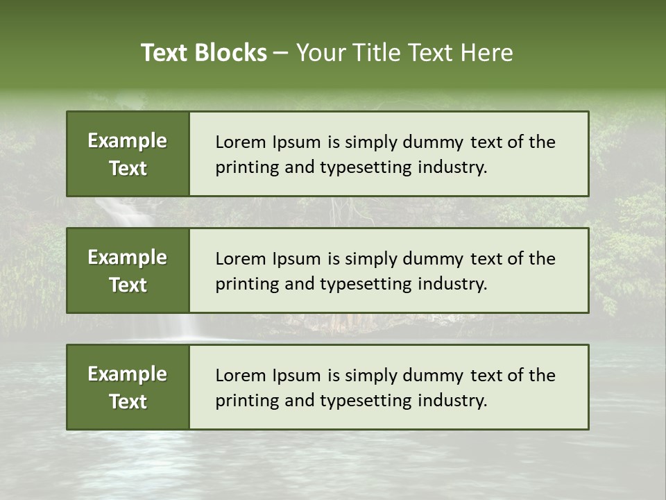 Vitality Natural Coolness PowerPoint Template
