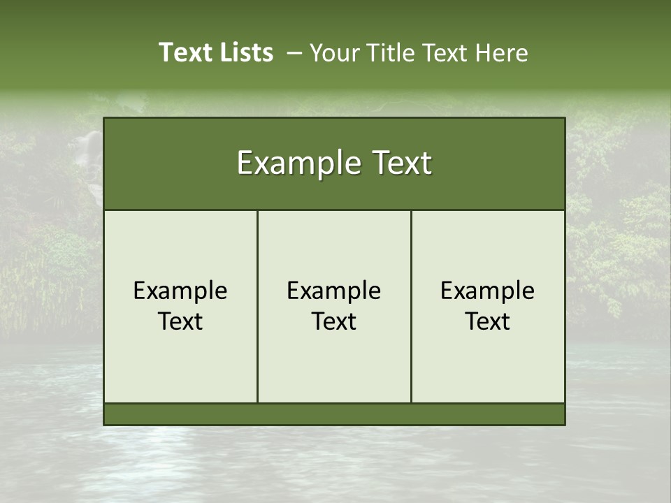 Vitality Natural Coolness PowerPoint Template