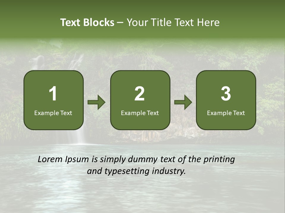 Vitality Natural Coolness PowerPoint Template
