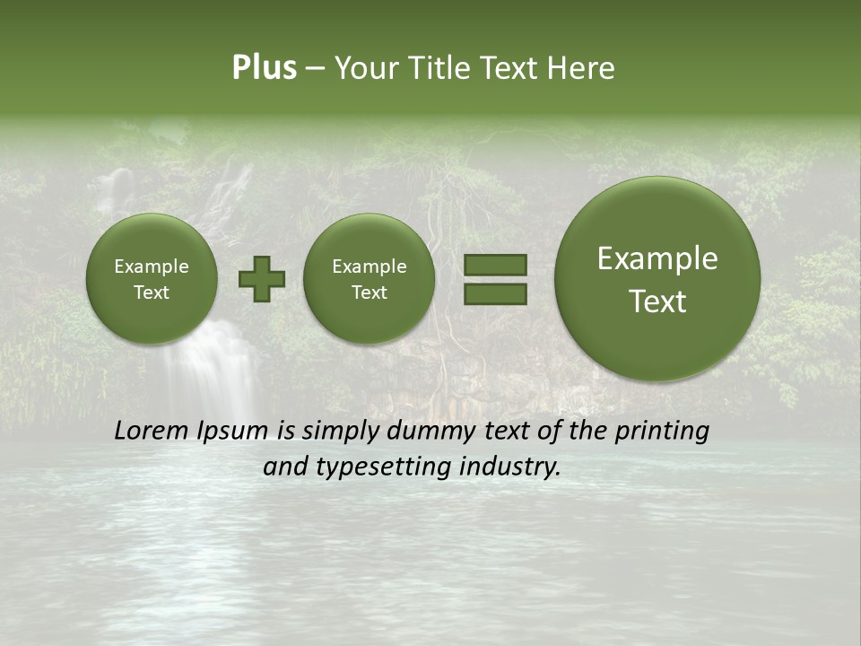 Vitality Natural Coolness PowerPoint Template