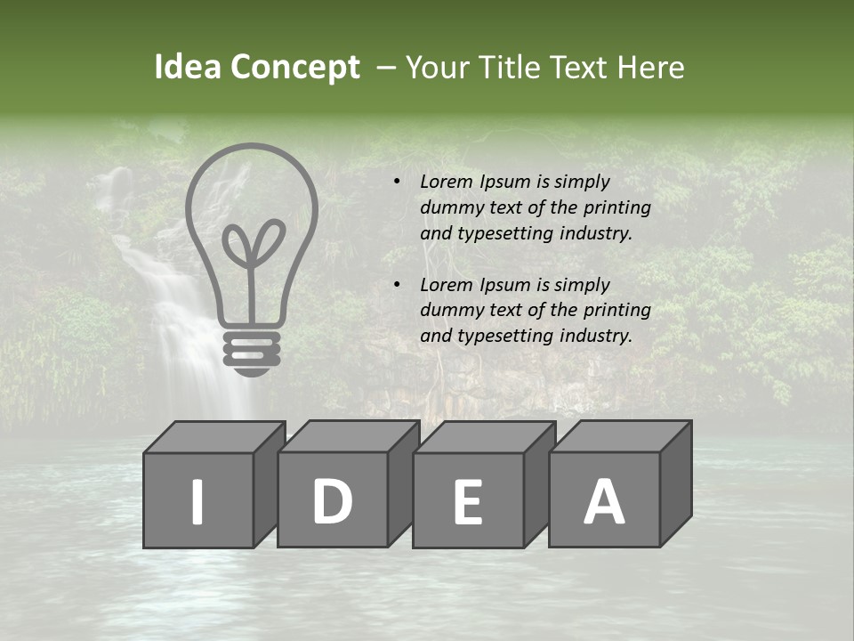 Vitality Natural Coolness PowerPoint Template