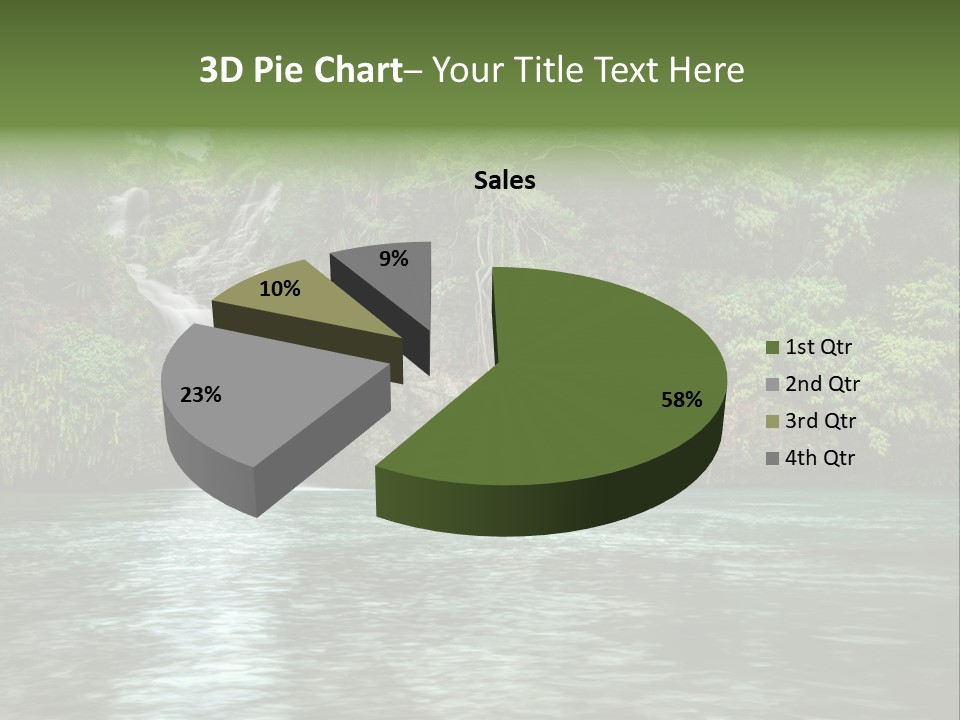 Vitality Natural Coolness PowerPoint Template