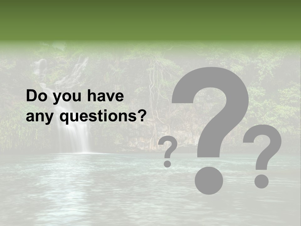 Vitality Natural Coolness PowerPoint Template