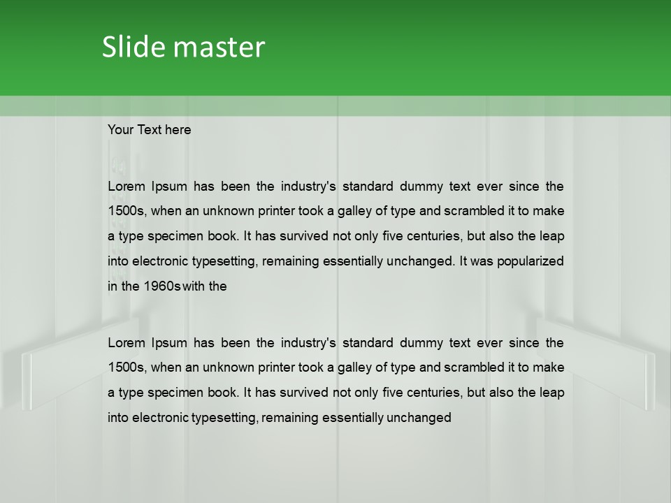 Lobby Hotel Down PowerPoint Template