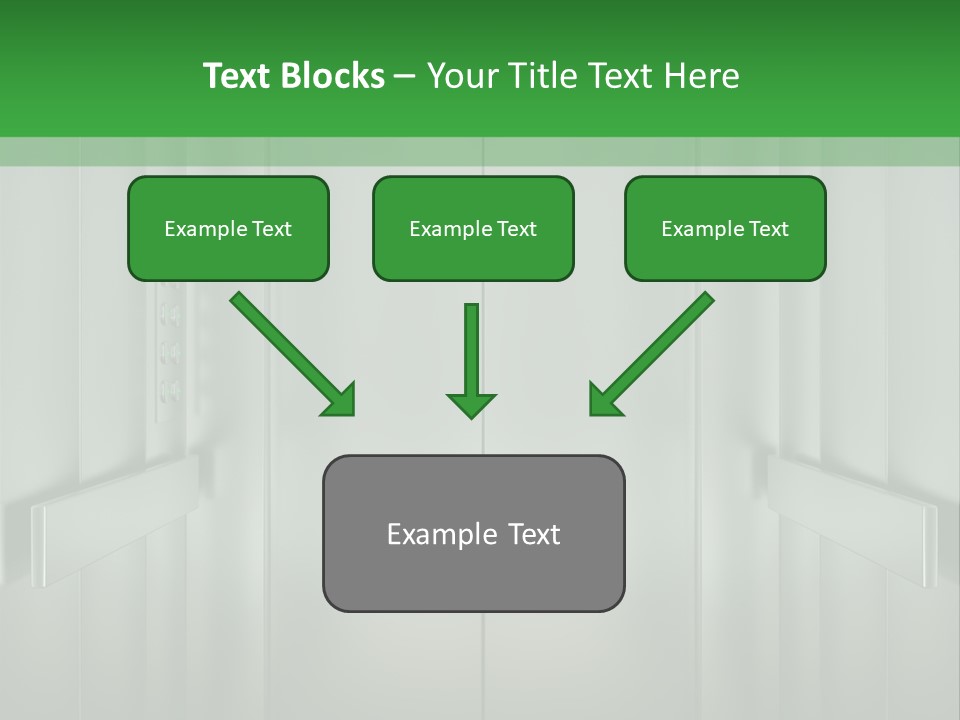 Lobby Hotel Down PowerPoint Template