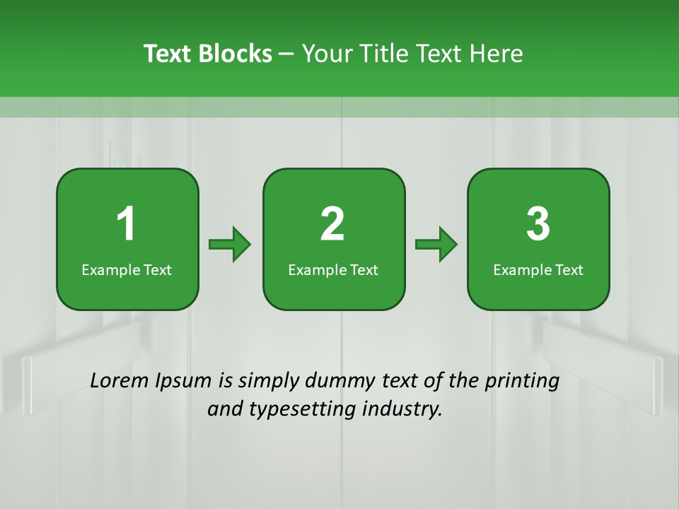 Lobby Hotel Down PowerPoint Template