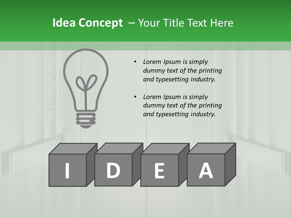Lobby Hotel Down PowerPoint Template