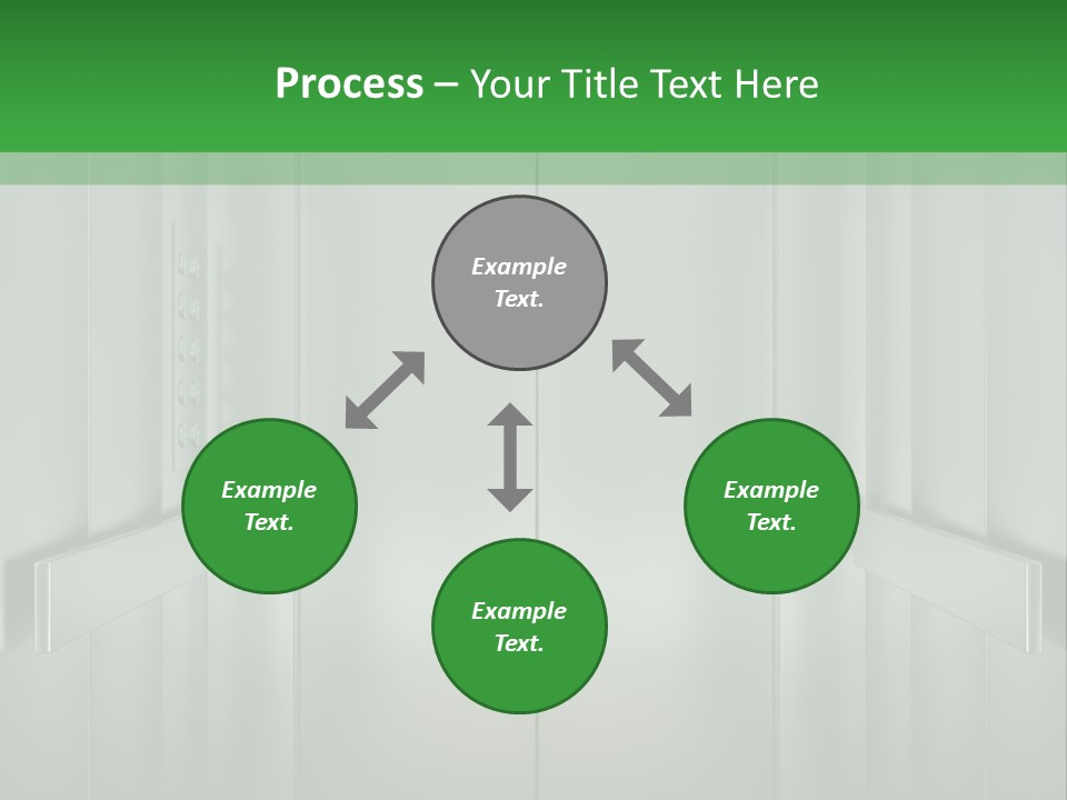 Lobby Hotel Down PowerPoint Template