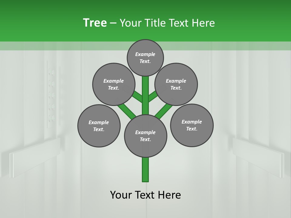 Lobby Hotel Down PowerPoint Template