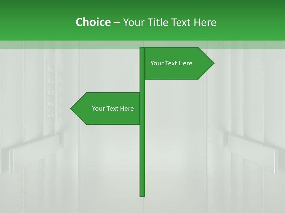 Lobby Hotel Down PowerPoint Template