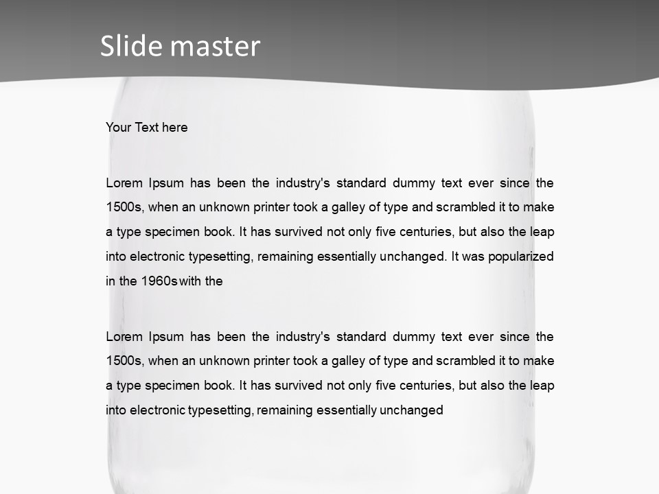 Studio Shot Circle White Background PowerPoint Template