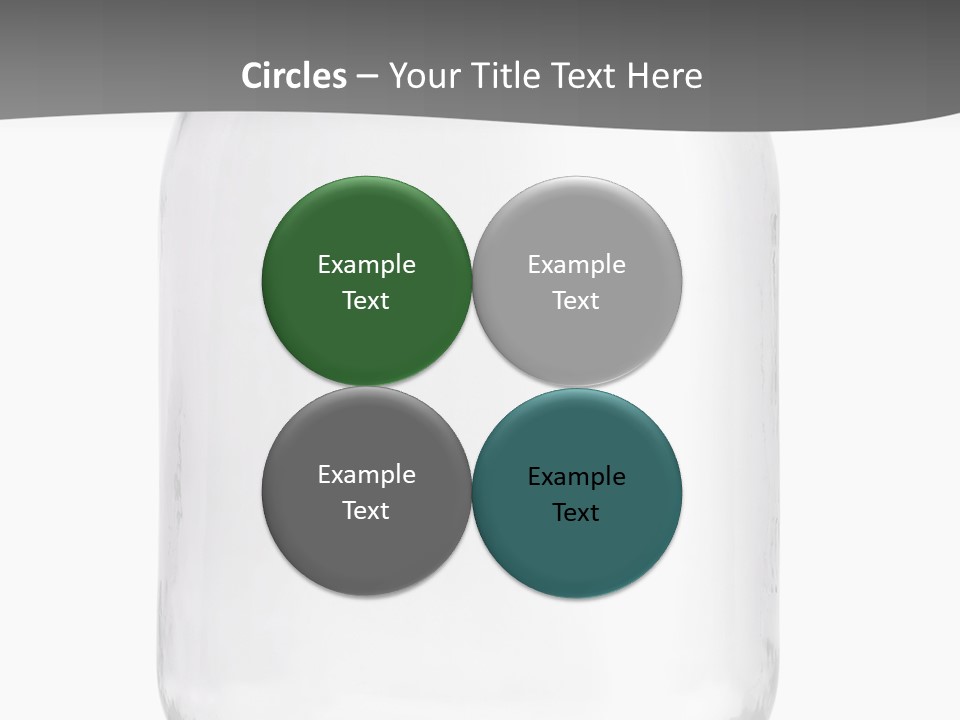 Studio Shot Circle White Background PowerPoint Template