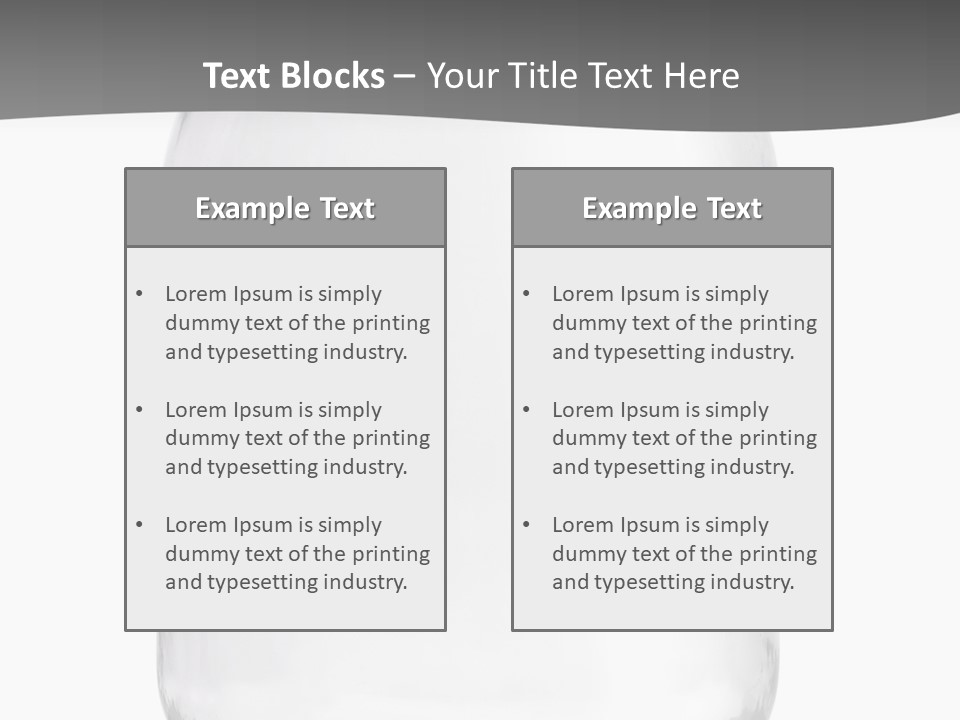 Studio Shot Circle White Background PowerPoint Template