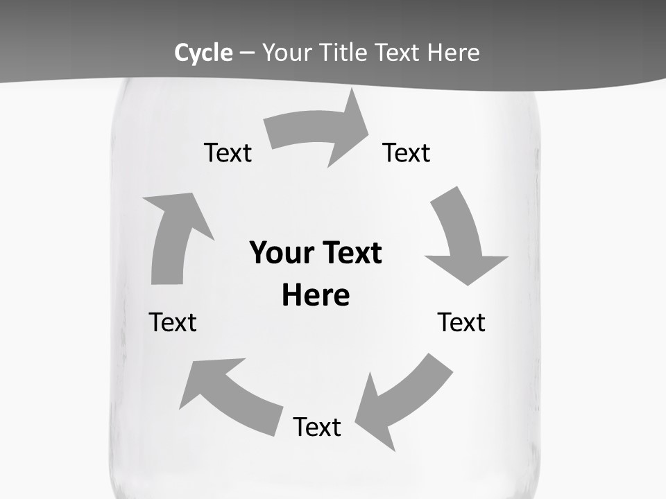 Studio Shot Circle White Background PowerPoint Template