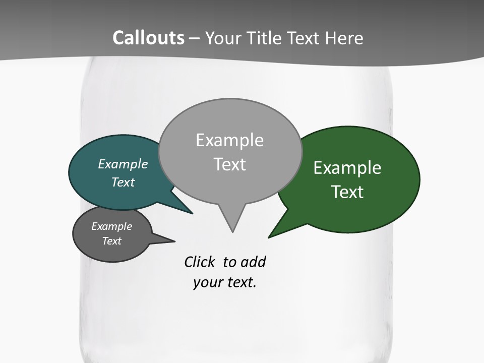 Studio Shot Circle White Background PowerPoint Template