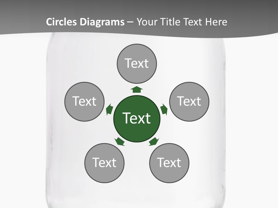 Studio Shot Circle White Background PowerPoint Template