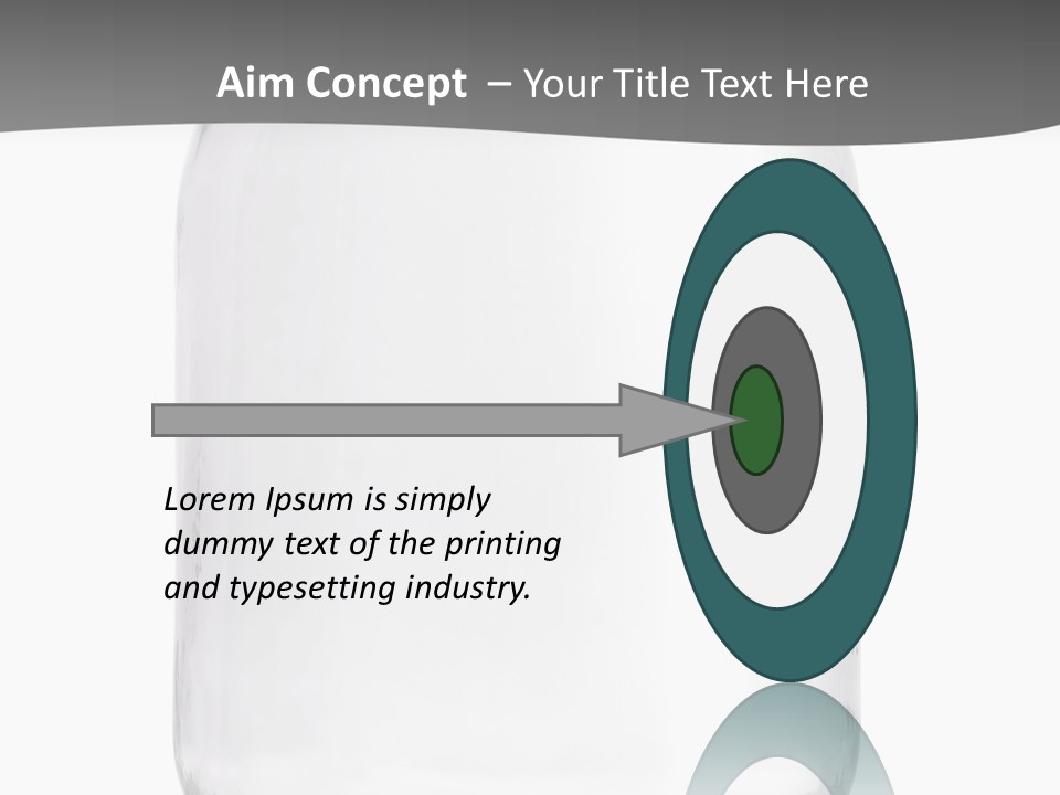 Studio Shot Circle White Background PowerPoint Template