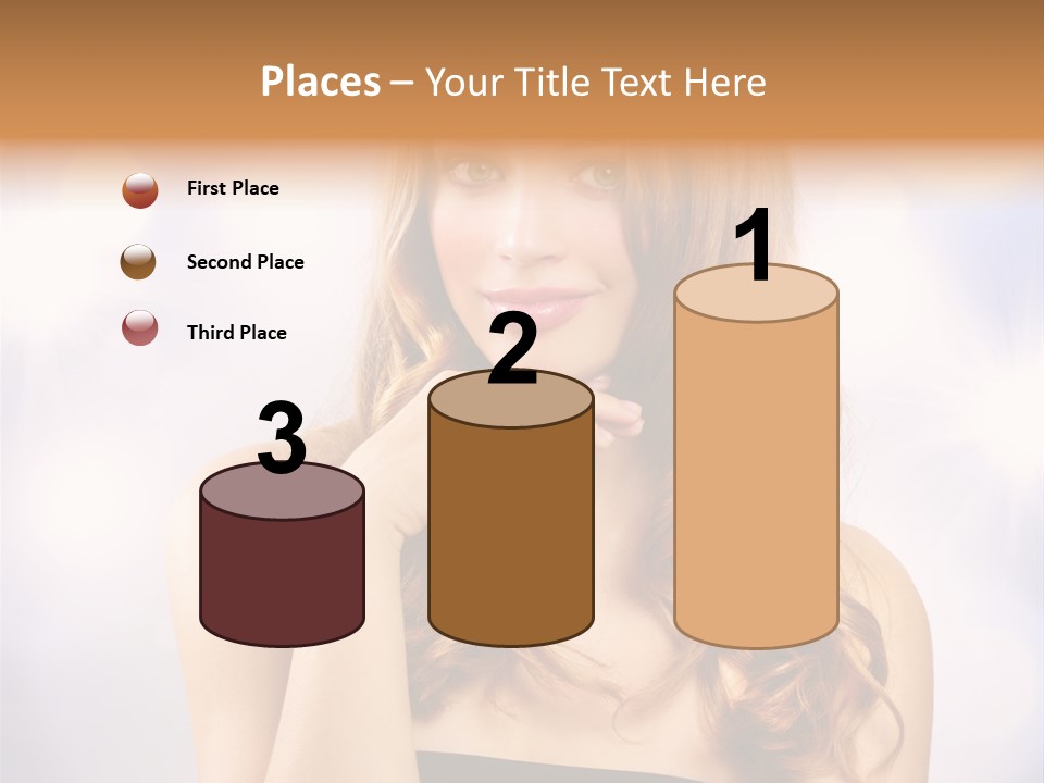 Blond Shiny Woman PowerPoint Template