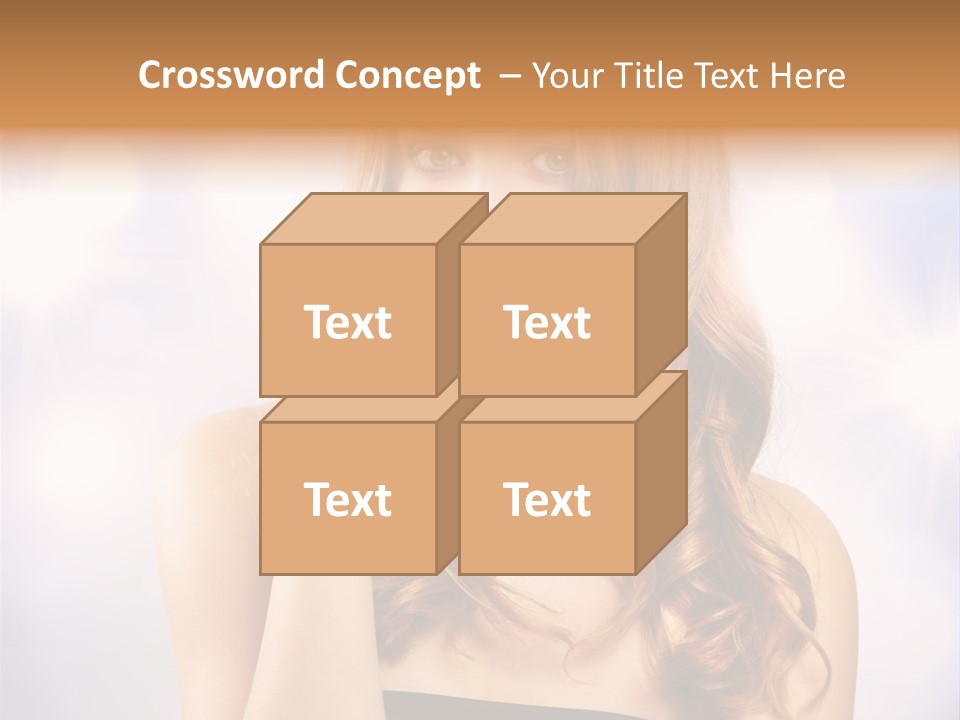 Blond Shiny Woman PowerPoint Template