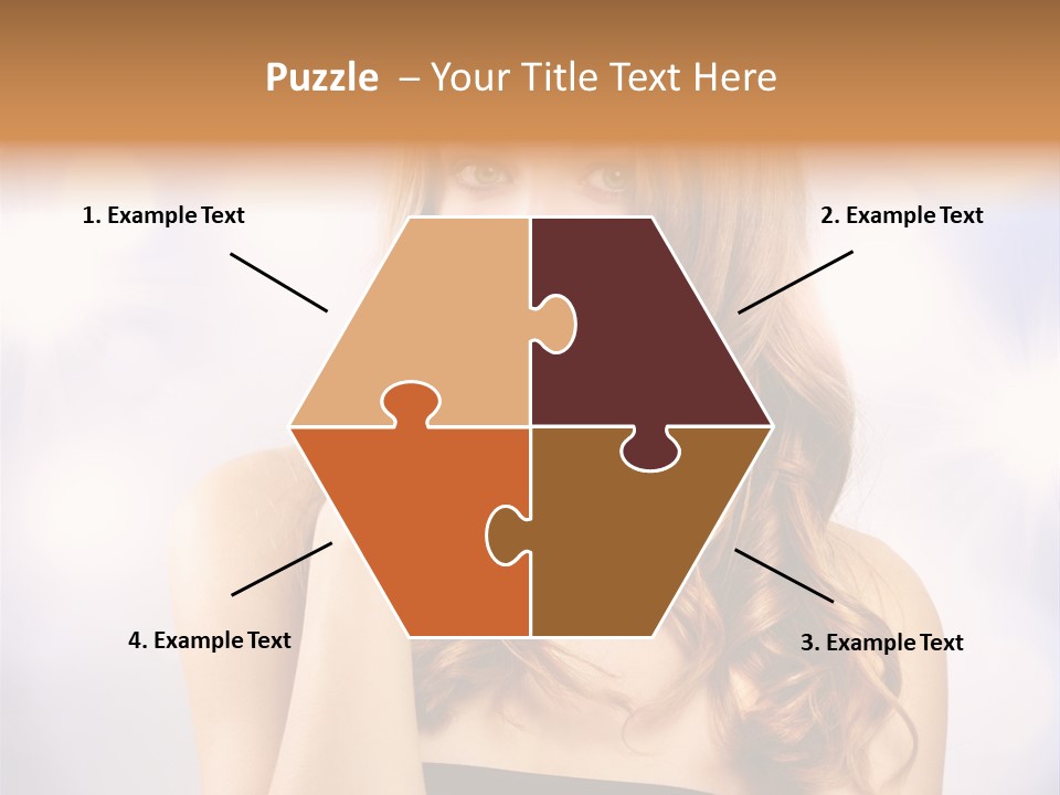 Blond Shiny Woman PowerPoint Template