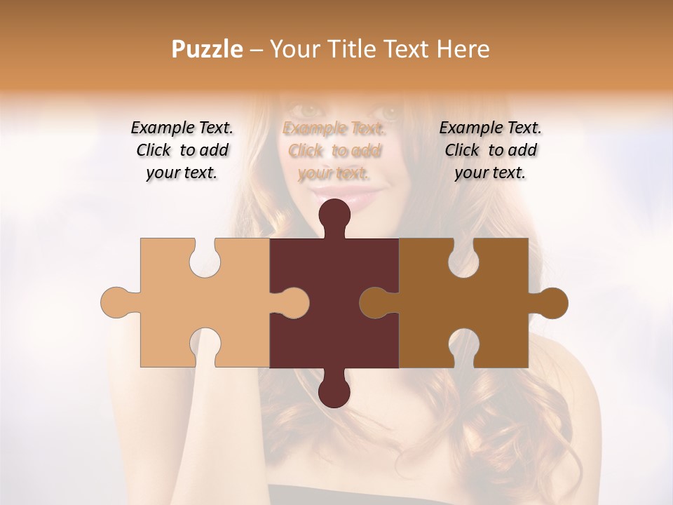 Blond Shiny Woman PowerPoint Template