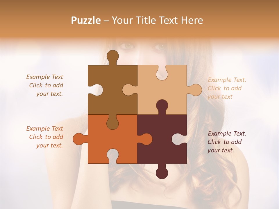 Blond Shiny Woman PowerPoint Template