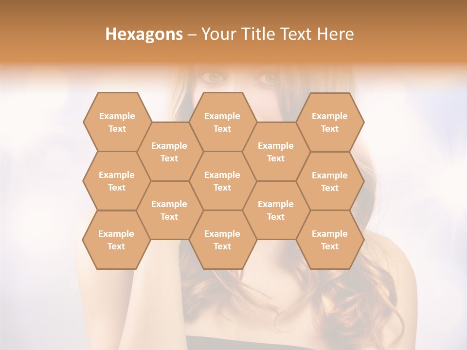 Blond Shiny Woman PowerPoint Template