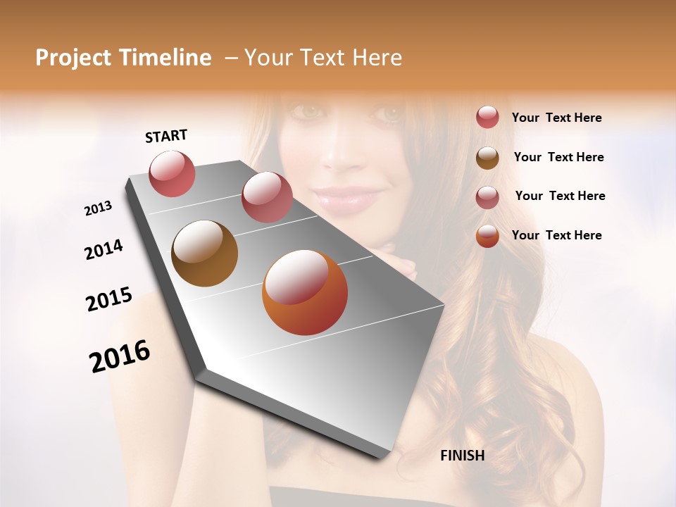 Blond Shiny Woman PowerPoint Template