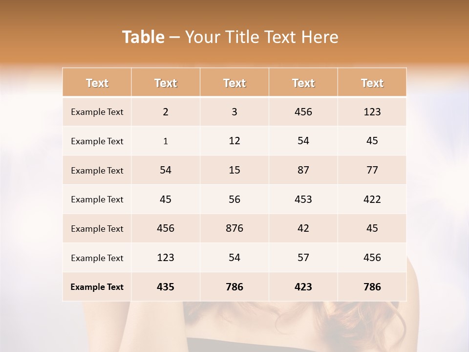 Blond Shiny Woman PowerPoint Template