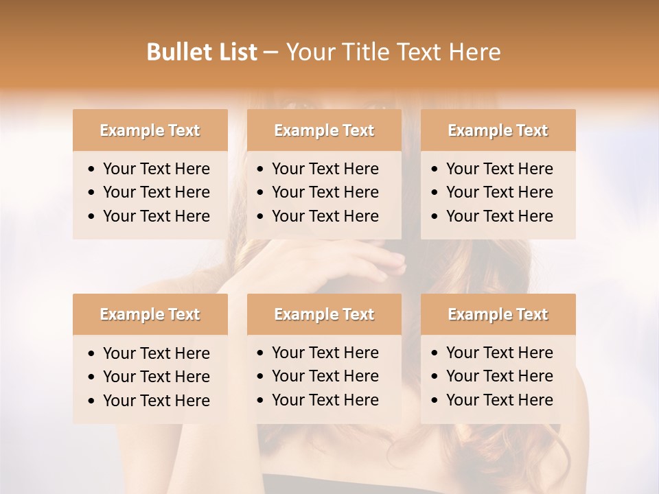 Blond Shiny Woman PowerPoint Template