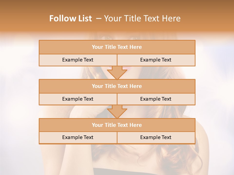 Blond Shiny Woman PowerPoint Template