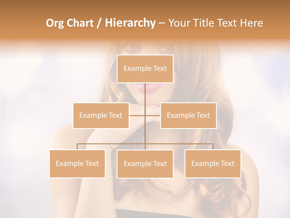 Blond Shiny Woman PowerPoint Template