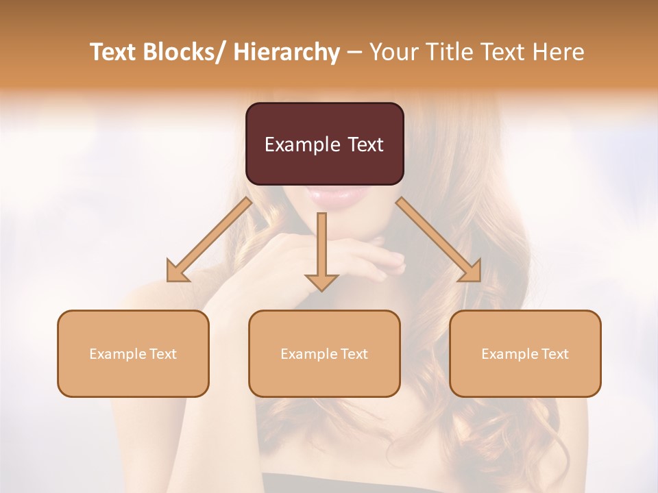 Blond Shiny Woman PowerPoint Template