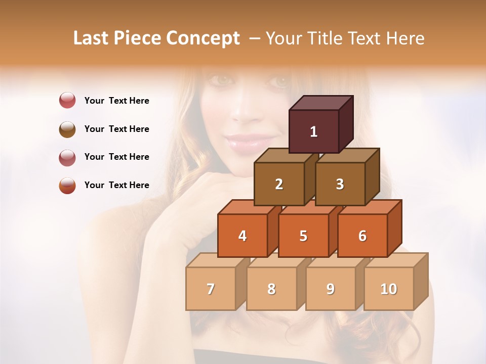 Blond Shiny Woman PowerPoint Template