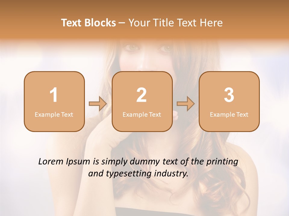 Blond Shiny Woman PowerPoint Template