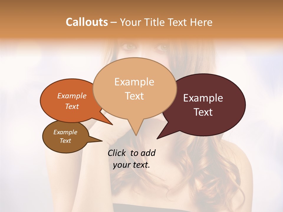 Blond Shiny Woman PowerPoint Template