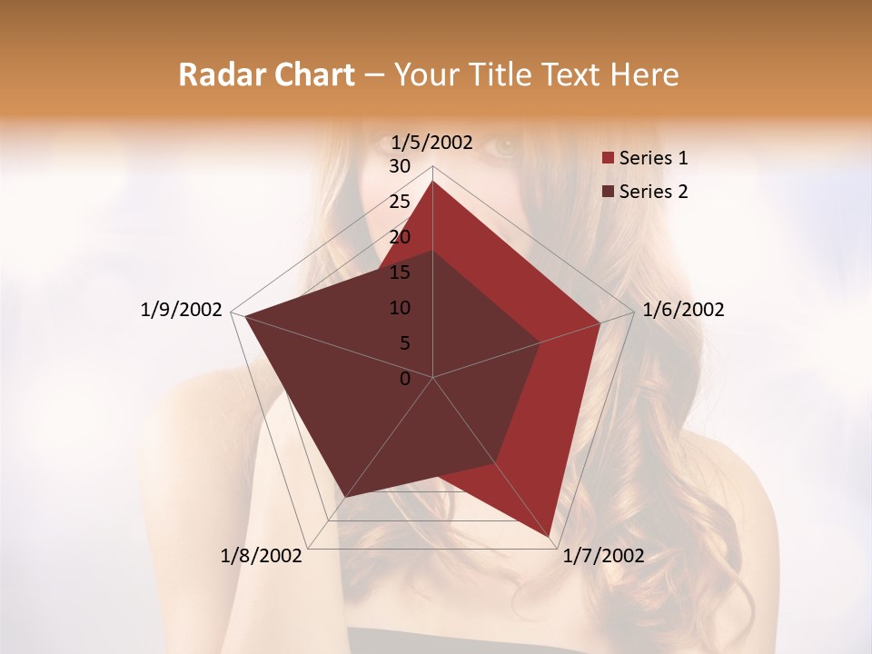 Blond Shiny Woman PowerPoint Template