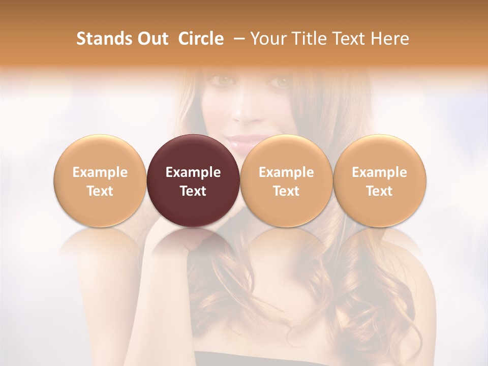 Blond Shiny Woman PowerPoint Template