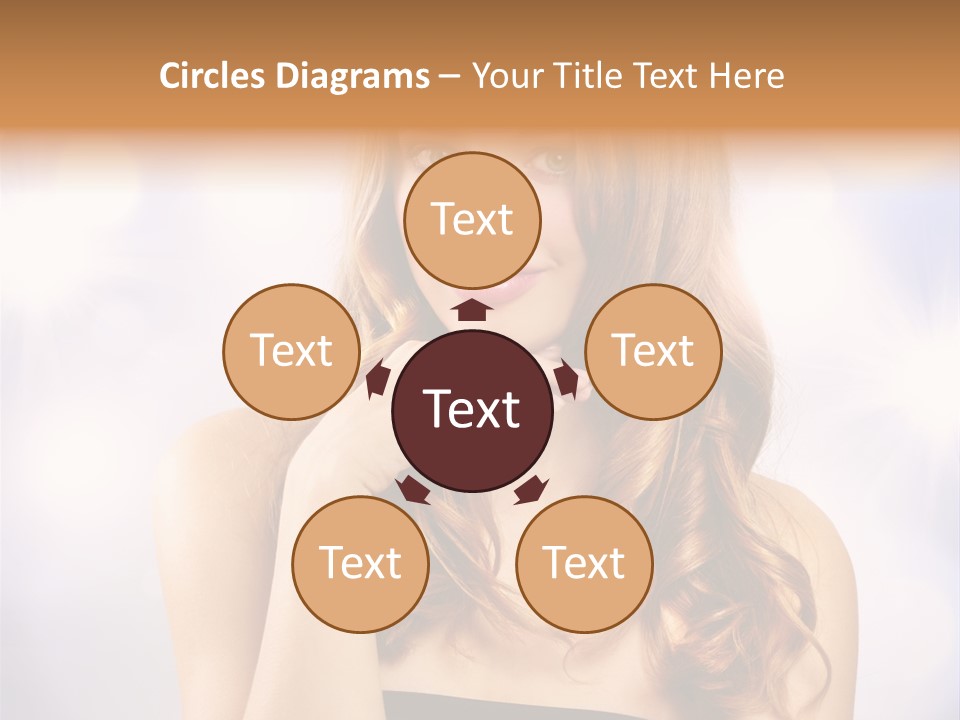 Blond Shiny Woman PowerPoint Template