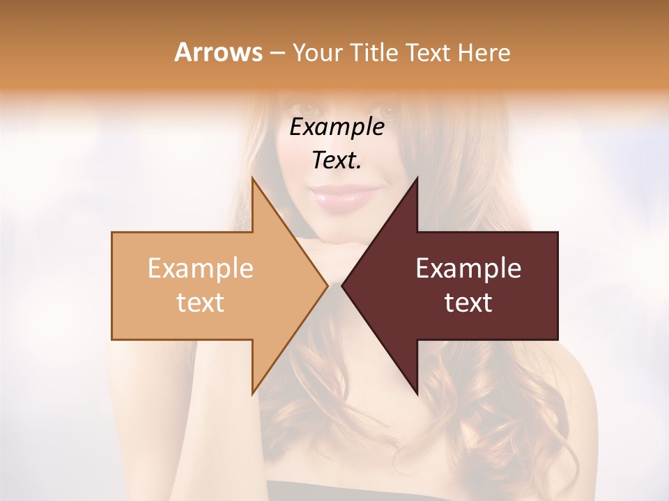 Blond Shiny Woman PowerPoint Template