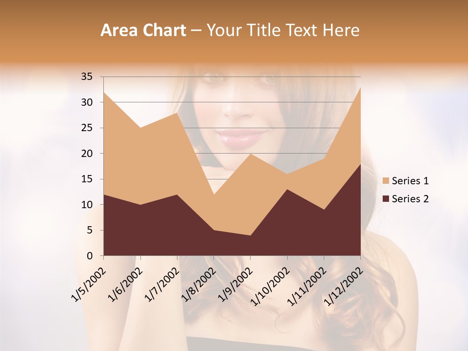 Blond Shiny Woman PowerPoint Template