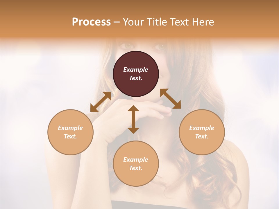 Blond Shiny Woman PowerPoint Template