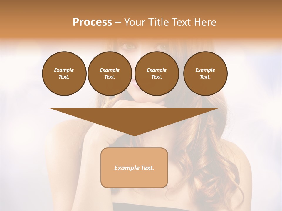 Blond Shiny Woman PowerPoint Template