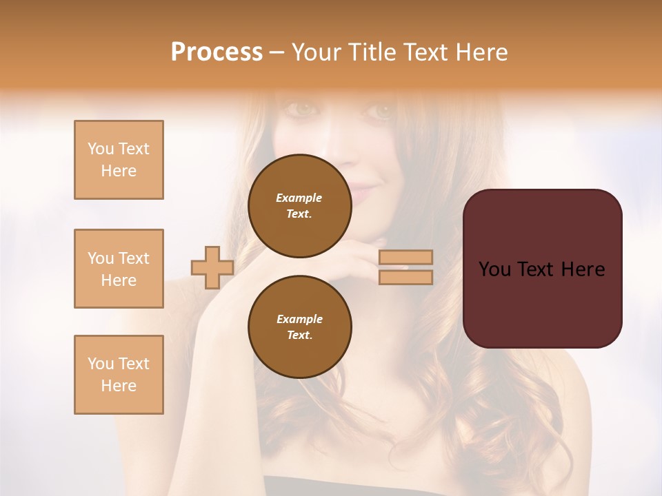 Blond Shiny Woman PowerPoint Template