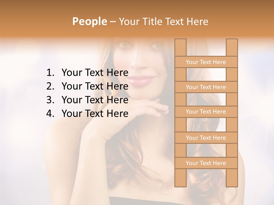 Blond Shiny Woman PowerPoint Template