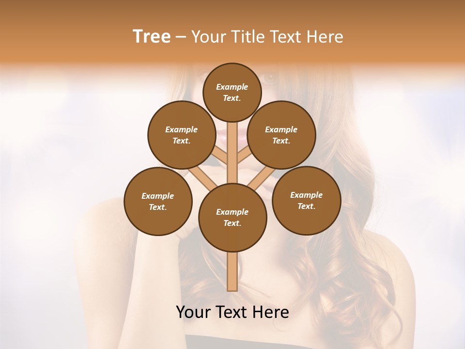 Blond Shiny Woman PowerPoint Template