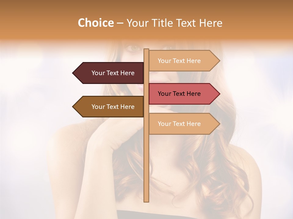 Blond Shiny Woman PowerPoint Template