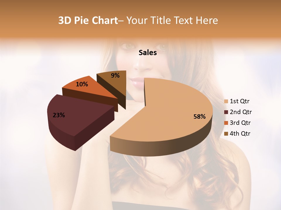 Blond Shiny Woman PowerPoint Template